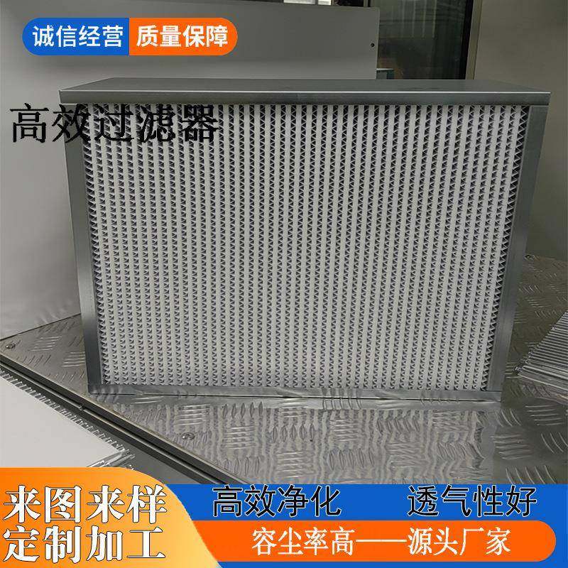 实验室制药厂食品厂净化工程医院手术室用有隔板H高效过滤器
