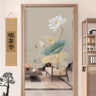 饰挂帘 中式 门帘2024新款 帘子隔断帘厨房过道遮挡帘四季 通用装