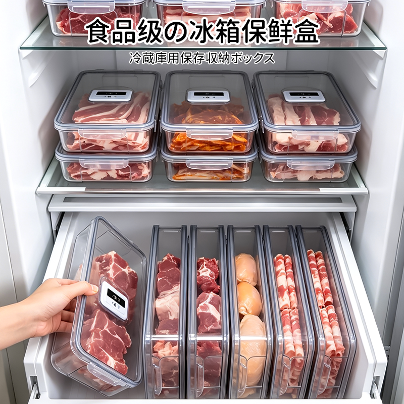 食品级冰箱保鲜盒果蔬密封收纳盒图片
