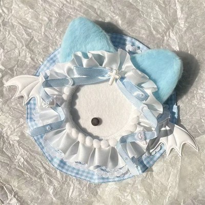 猫头鹰宝宝吧唧托白菜价猫耳天使谷美配55-65mm痛包装饰成品手作