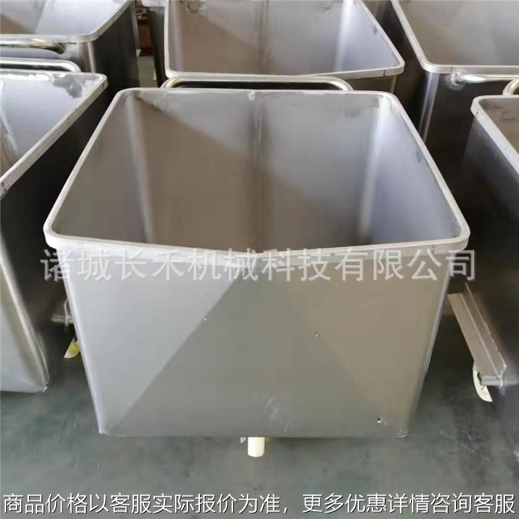 手推式料车 食品厂用物料周转车肉料车 滚揉机上料配套料车