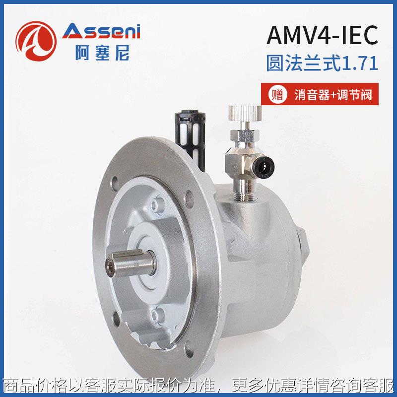 叶片式气动马达空气风动大功率气动减速微型马达搅拌机高速分散器