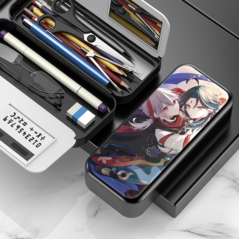 原神枫原万叶网红多功能学生文具盒眼镜收纳盒笔盒笔袋游戏周边