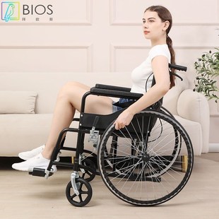 轮椅老人折叠轻便小型老年旅行残疾手推代步车躺坐便