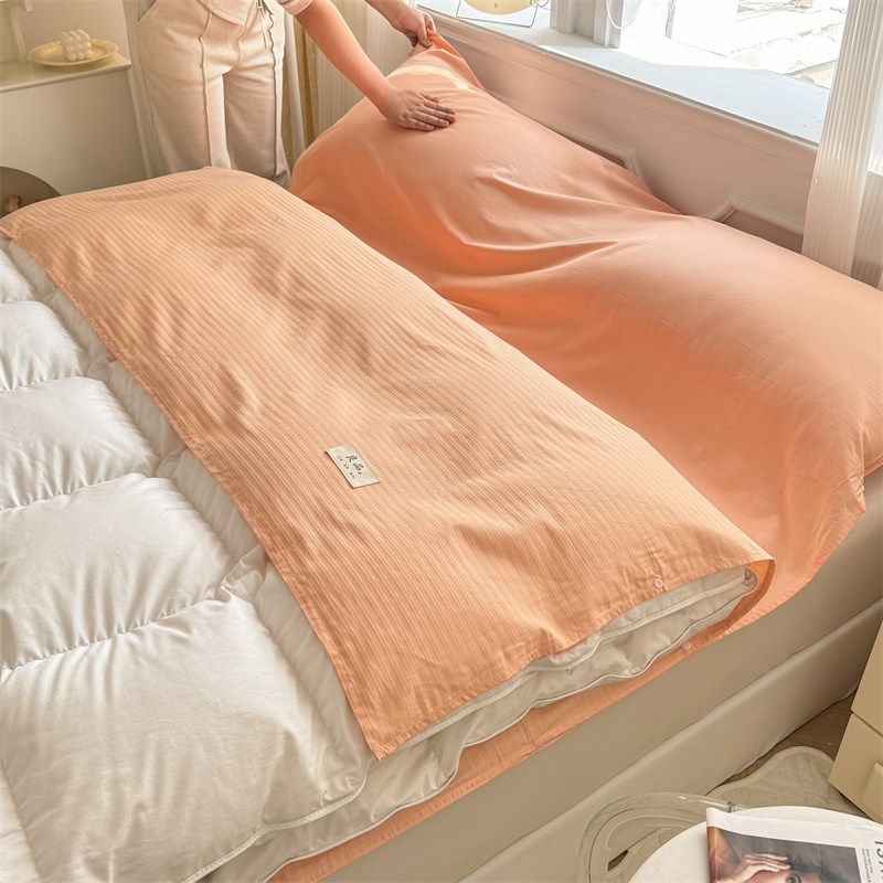 A类60长绒棉全棉贡缎旅行隔脏睡袋100纯棉出差床单便携被罩枕套