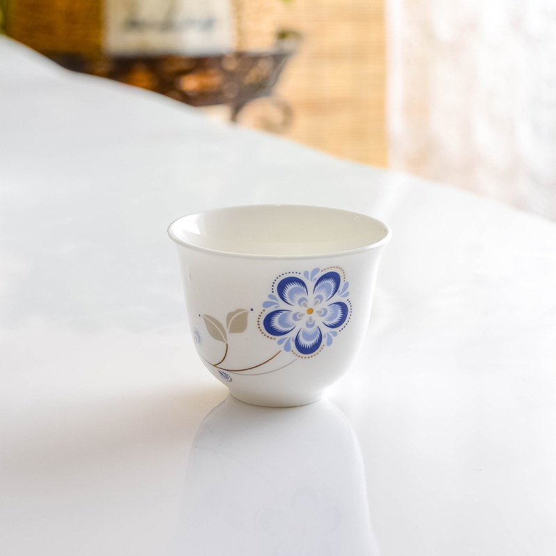 岚汀骨瓷茶杯酒杯酒店用瓷小号大号水杯子唐山家用陶瓷可定制LOGO