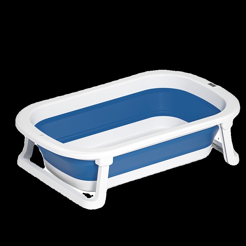 婴儿洗澡盆宝宝可折叠伸缩浴盆新生小孩儿童坐躺大号沐浴桶家用品