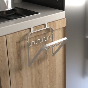 垃圾袋架挂钩厨房塑料袋 可摺叠整体橱柜门挂式 MOMO HOME家居日式