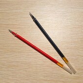 400支 百金文具中性笔芯学生水笔替芯办公签字笔笔芯0.5mm 盒 包邮