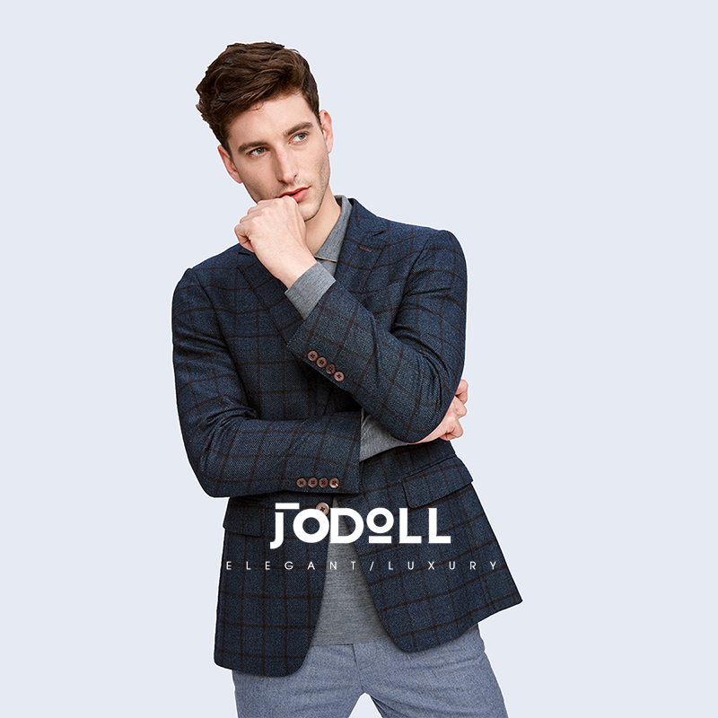 商务休闲西服JODOLL100%绵羊毛