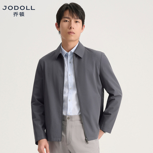 JODOLL/乔顿行政夹克年轻人2026春季新款干部商务翻领上衣外套男