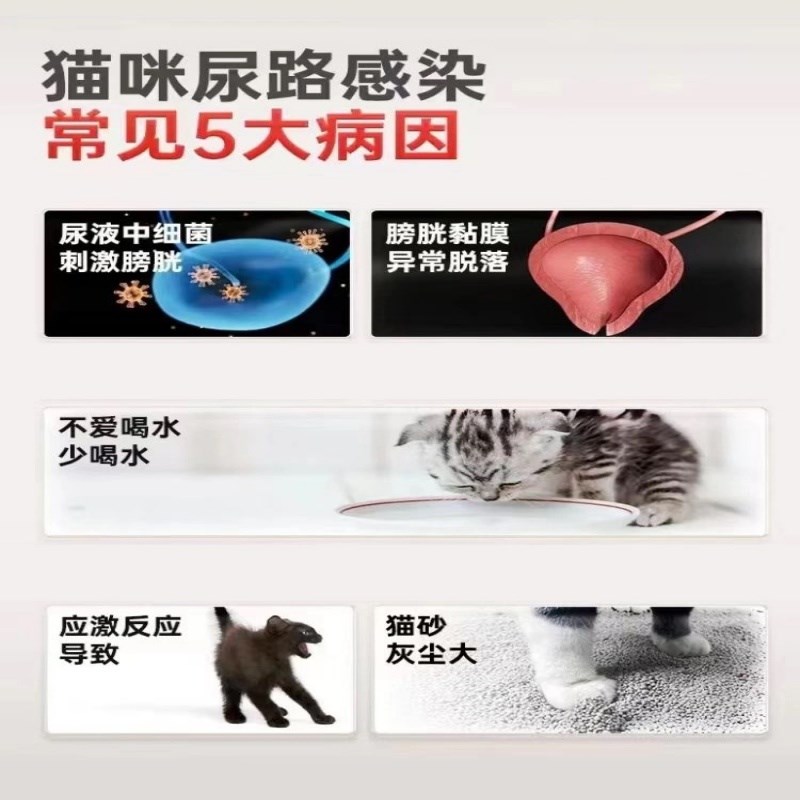 合宠利尿通排尿困难猫咪狗狗尿路感染尿闭尿频尿血结石营养补充剂