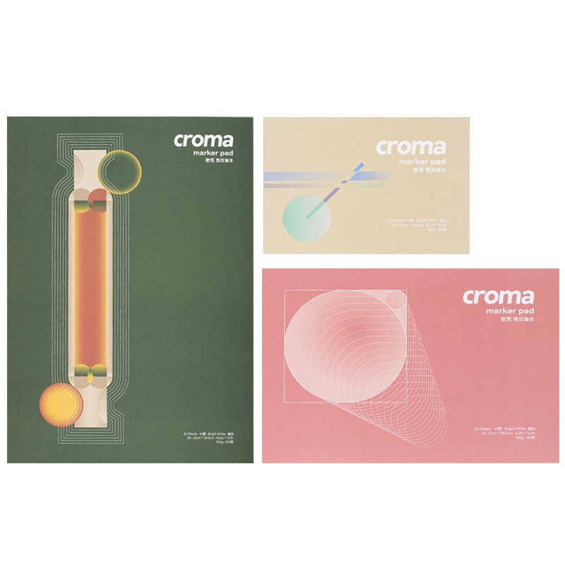 croma歌马马克笔本A3A4学生专业手绘本动漫设计专用纸空白速写本