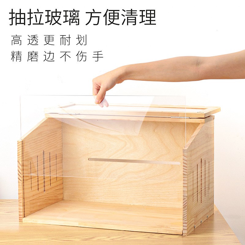 仓鼠实木笼子金丝熊芦丁鸡便宜大空间饲养箱刺猬亚克力仓鼠别墅笼