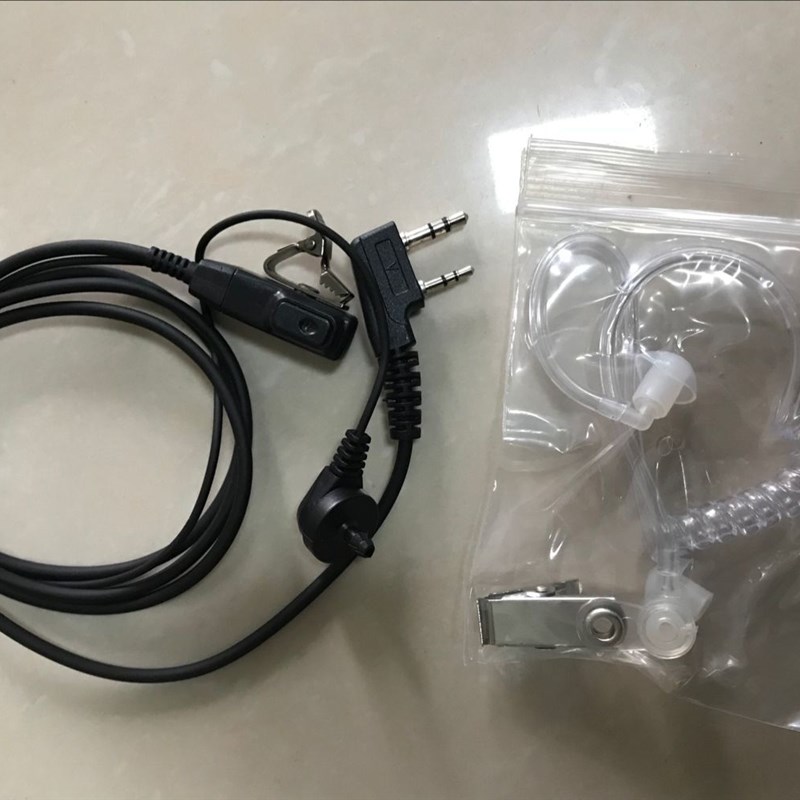对讲机耳机耳麦 真空导管电话机耳机线 耳塞式耳挂 K头M头通用型