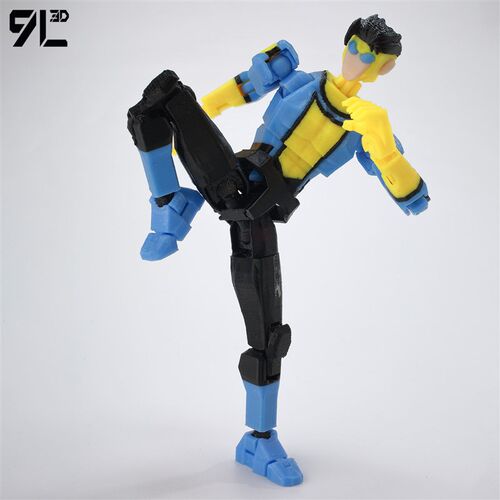 标靶马克坦L3D打印无敌少侠手办多关节可H动人偶泰具幸运13玩9T13
