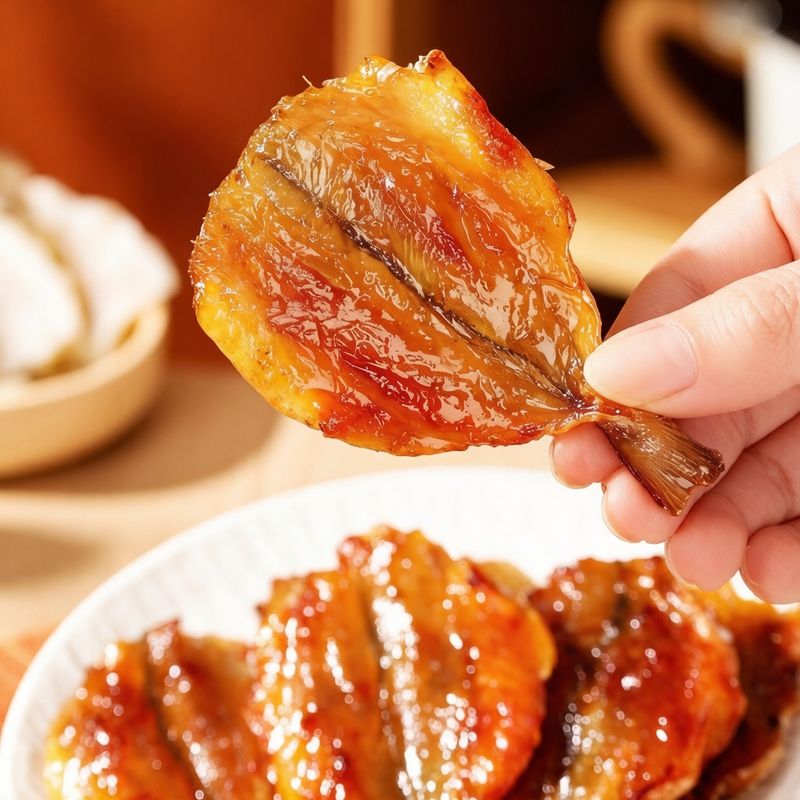 北海特产多味鱼开心炭烤鱼片黄花鱼干香辣网红即食嘴馋零食非蜜汁