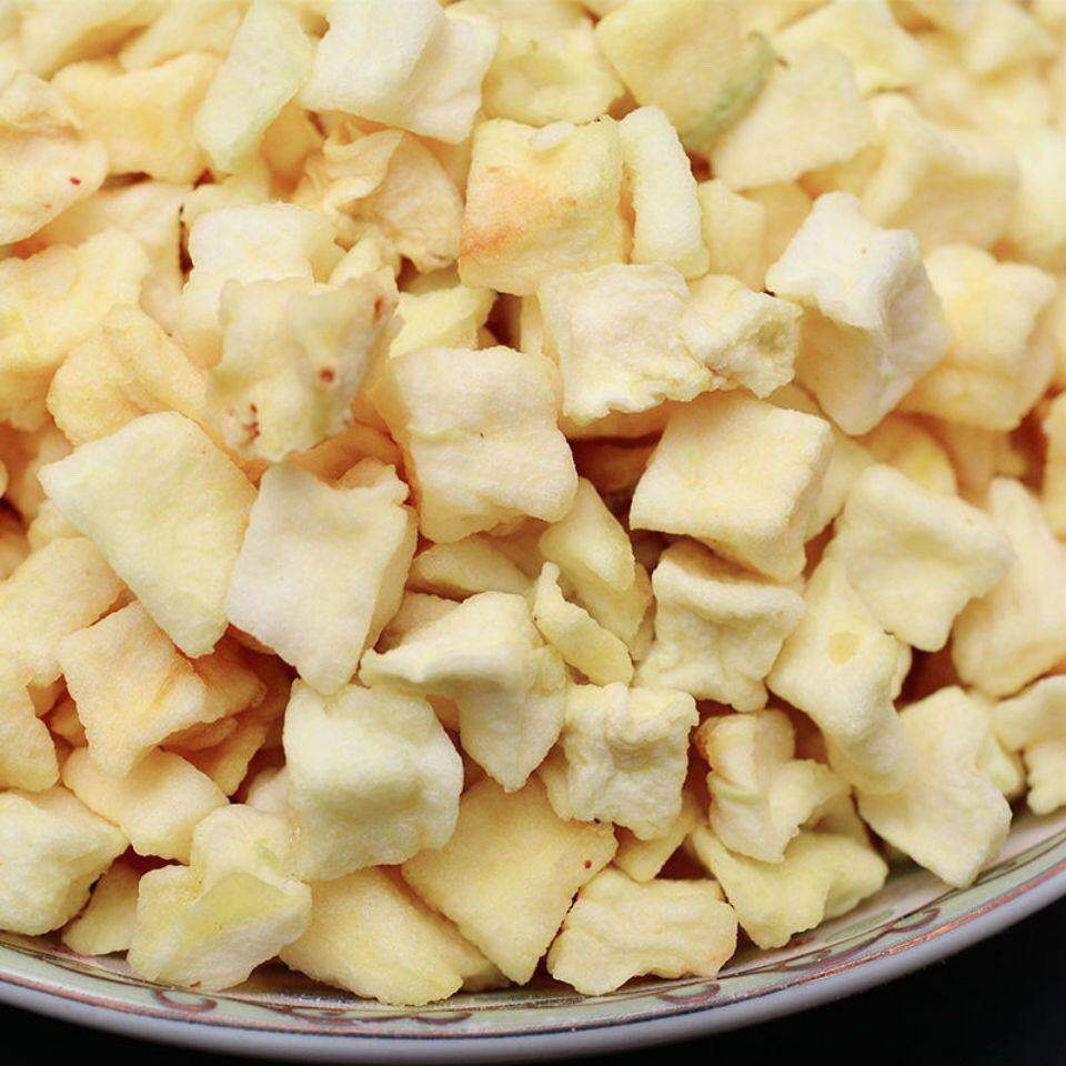 苹果冻干苹果干零食休闲即食袋装冻干丁干苹果苹果丁脆粒脱水泡水