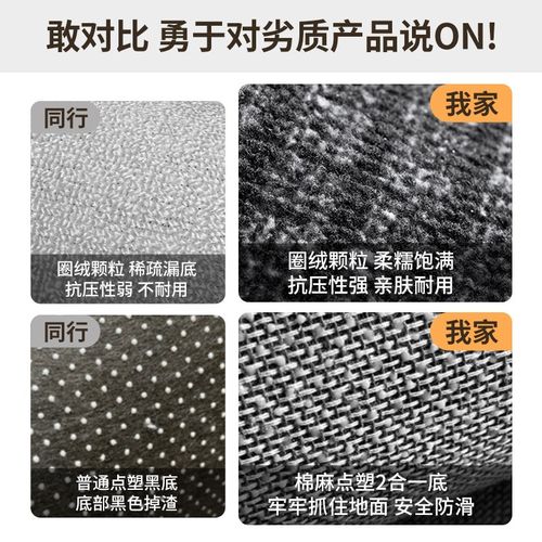 轻奢高级入户门地垫2024新款耐脏免洗脚垫门口进门地毯玄关脚踏垫