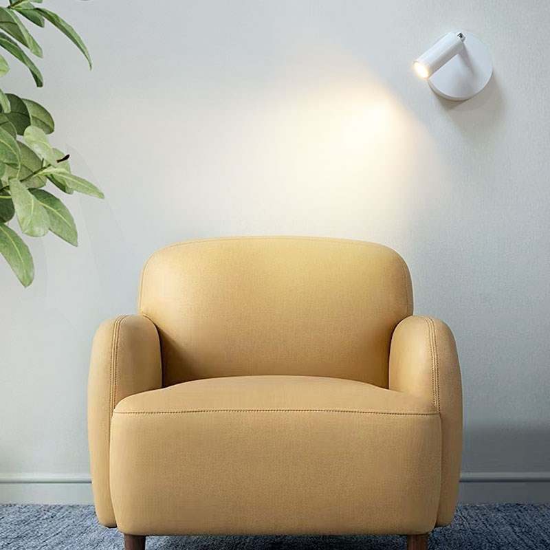 床头阅读灯免布线免打孔免接线壁灯背景墙无线射灯磁吸卧室氛围灯