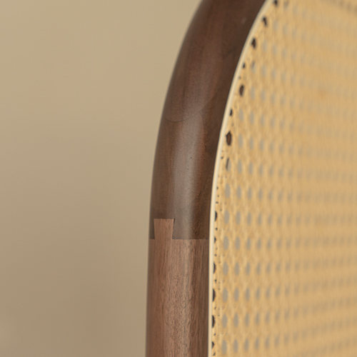 日式藤编屏风实木客厅隔间可移动遮挡小户型入户简约座屏黑胡桃木