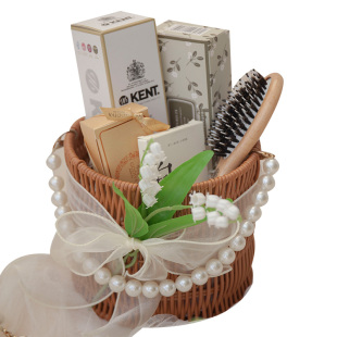 伴手礼女伴娘结婚宾客回礼盒小众高级手提篮套装新娘实用生日礼品