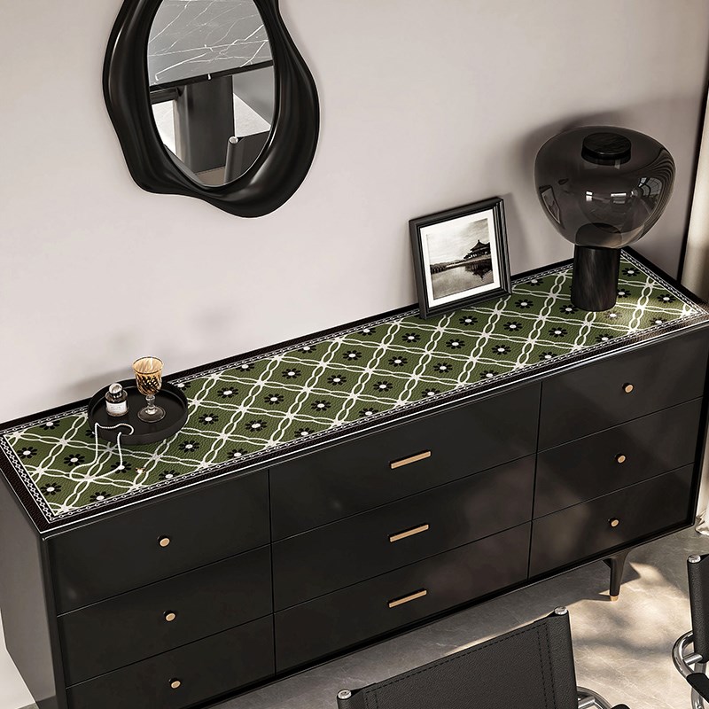 餐边柜桌垫轻奢高级感防水防油玄关鞋柜防脏垫电视柜台面保护垫子