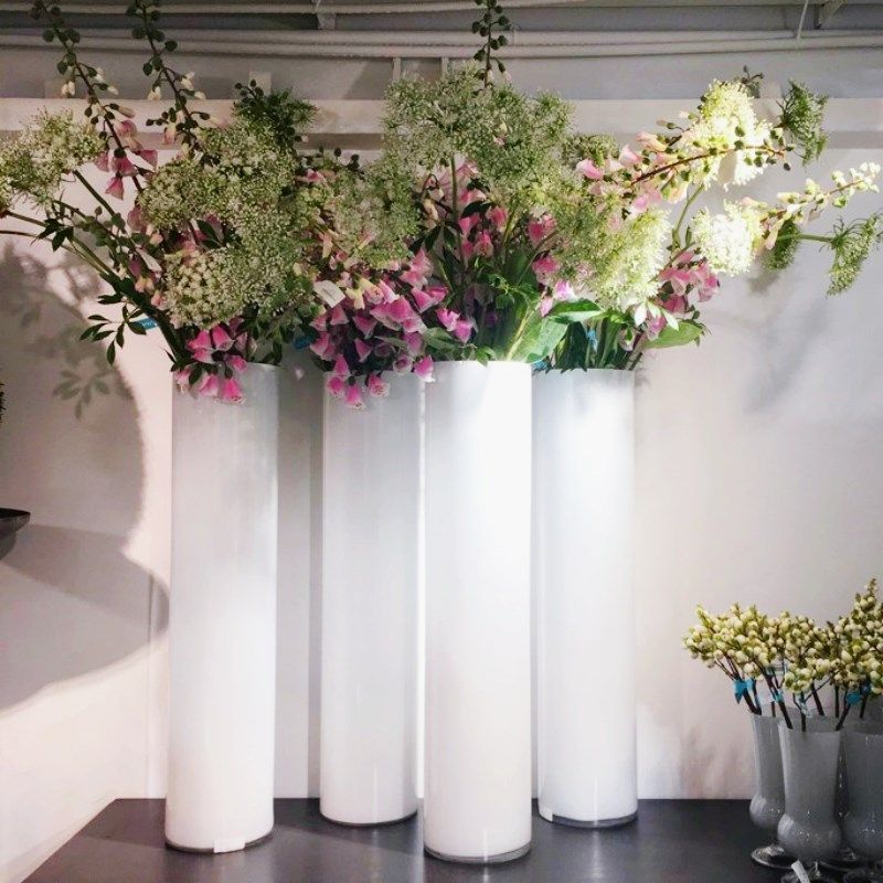 大号落地直筒水培透明玻璃花瓶鱼缸道具婚庆路引摆件插花圆柱形