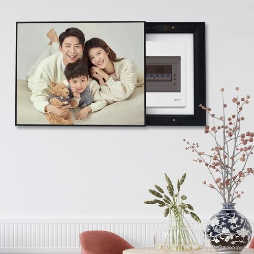 来图定制婚纱照全家福电表箱相框遮挡装饰画弱电箱免打孔电闸开关