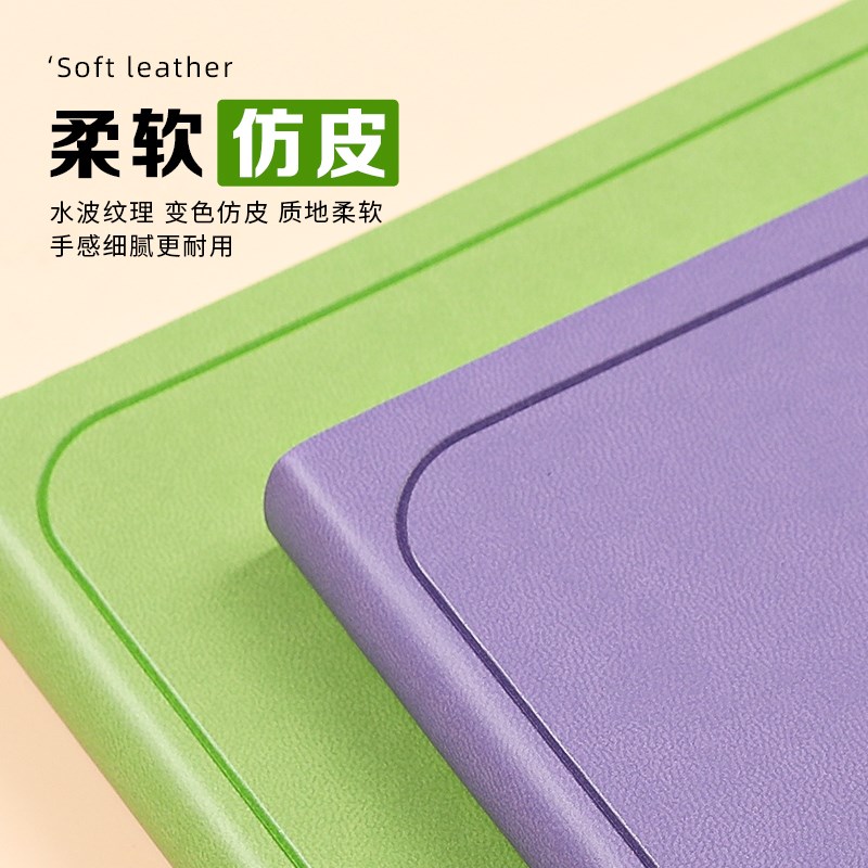 周计划本方形软皮笔记本本子高颜值2024年新款记事本每周计划表自