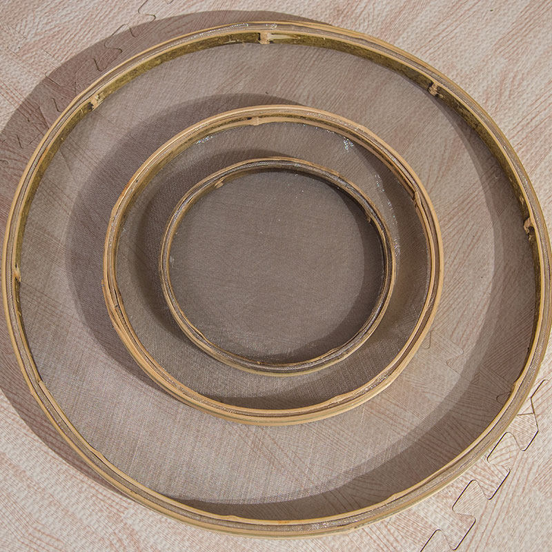 竹制品 竹匾 无孔竹筛子 有孔竹筛  竹编簸箕 不锈钢丝网竹筛