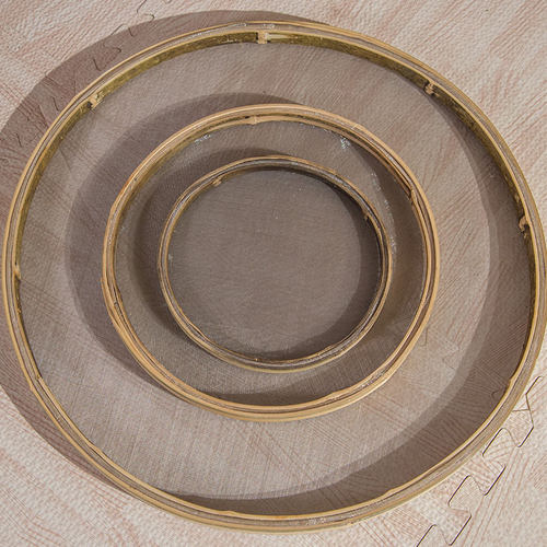 竹制品 竹匾 无孔竹筛子 有孔竹筛  竹编簸箕 不锈钢丝网竹筛