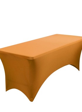 4FT6FT弹力桌套户外婚庆活动长方形弹性桌布黑白色鸡尾酒桌罩