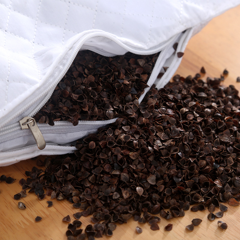 荞麦枕头单人全荞麦壳学生儿童护颈椎宿舍枕头芯荞麦皮整头助睡眠