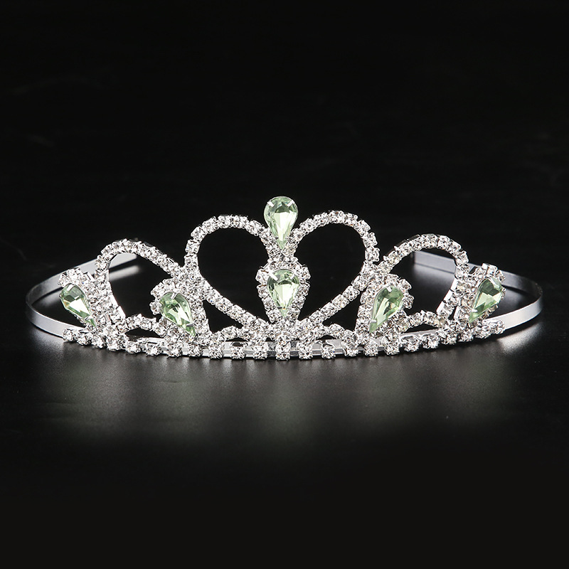 女童皇冠头饰儿童王冠生日演出公主宝宝水钻发箍头箍小女孩发饰品