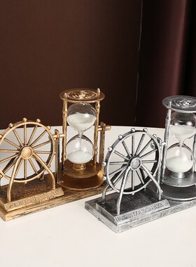 伦敦眼摩天轮沙漏创意学生礼物复古怀旧家居装饰摆件男女生日礼品