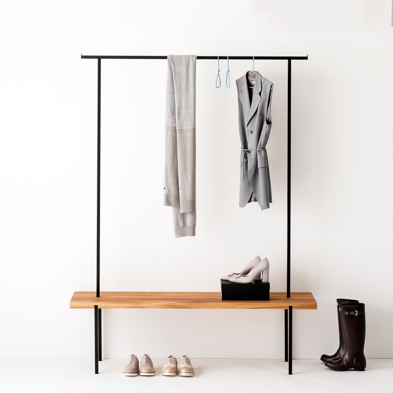 换鞋凳北欧进门家用小门口可坐鞋架挂衣架一体入门鞋柜凳子穿鞋凳
