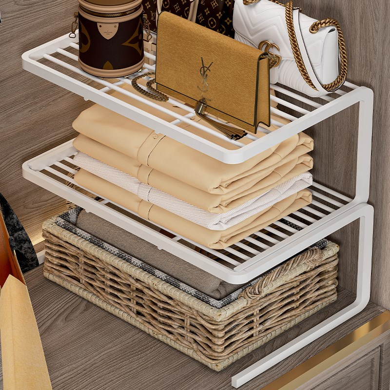 衣柜分层隔断定制木板片桌面台面隔板收纳置物架子橱柜柜子架神器