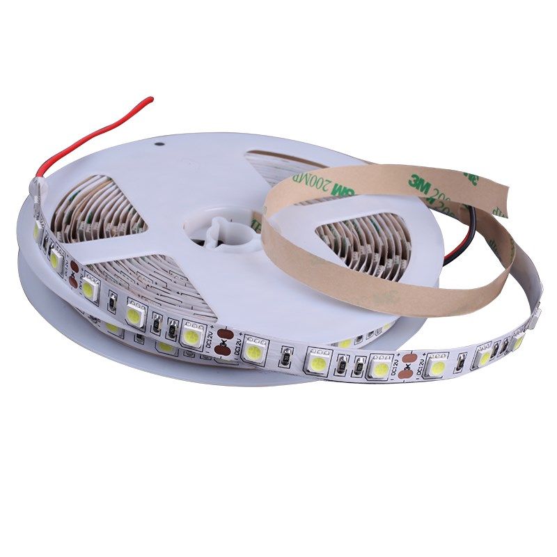 led灯带12v/24V5050/3528贴片超亮客厅吊顶柜台灯条套管防水光带