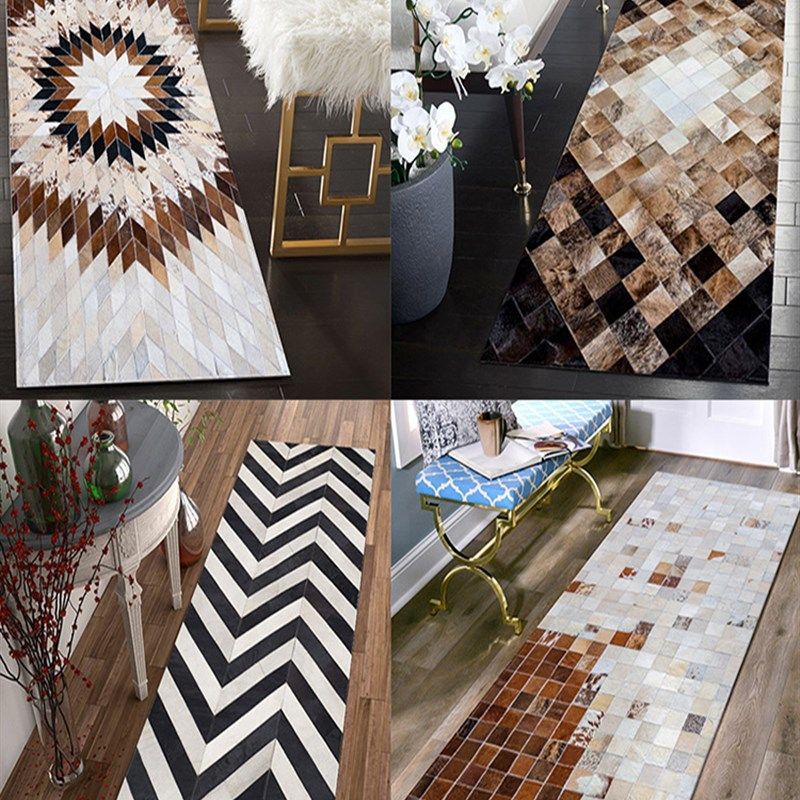 奇朵 !新品 黑白卧室门口牀边垫简约黑白艺术感个性走廊地毯4A,居家布艺,床边毯,淘宝优惠券,粉丝福利购,淘宝优惠卷