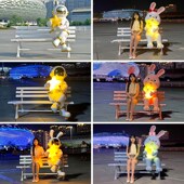 户外卡通动物座椅玻璃钢雕塑公园景区休闲椅商场美陈幼儿园大摆件