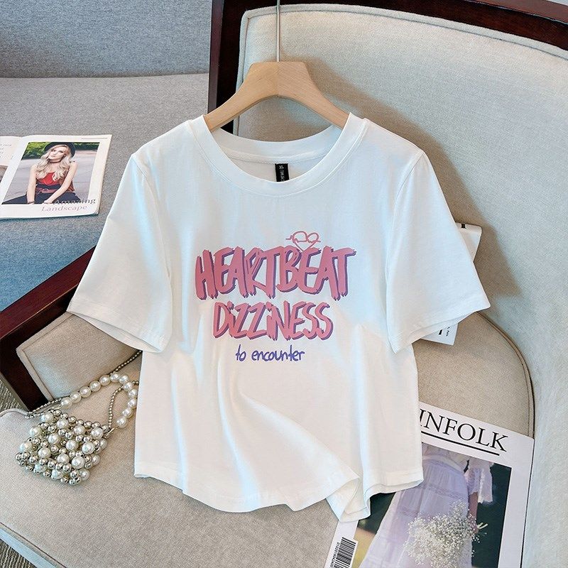 胖mm梨型身材套装牛仔半身裙大码短装t恤两件套微胖女装2024新款,女装/女士精品,大码套装,淘宝优惠券,粉丝福利购,淘宝优惠卷