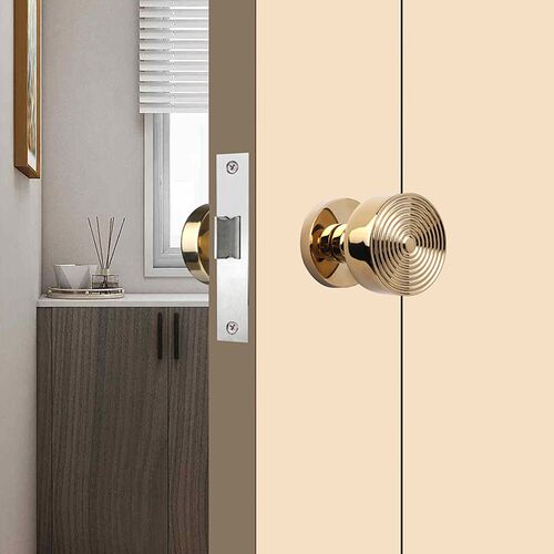 KR-8708双面锁带锁体带钥匙静音实木分体美式简约单面锁儿童门锁