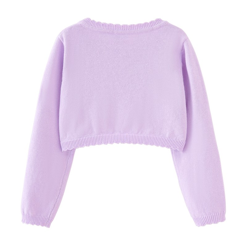 女童针织开衫外套薄款春夏季婴儿宝宝纯棉短款小披肩连衣裙外搭