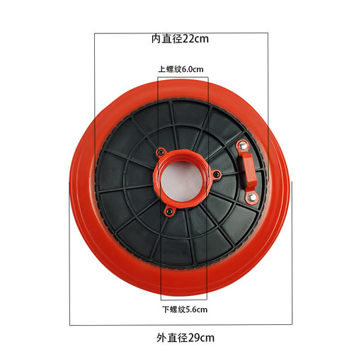 三层软边黄油枪吸油盘600cc900cc手动气动拉杆黄油枪吸油盘压油盘