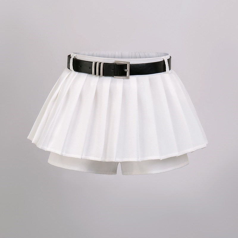 童装新款春秋女童防走光裙裤百褶裙儿童小众半身裙高腰显瘦JK短裙