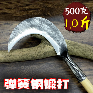 手工锻打柴刀特殊钢苗家刀农用户外割草刀镰刀砍柴刀砍树劈柴工具