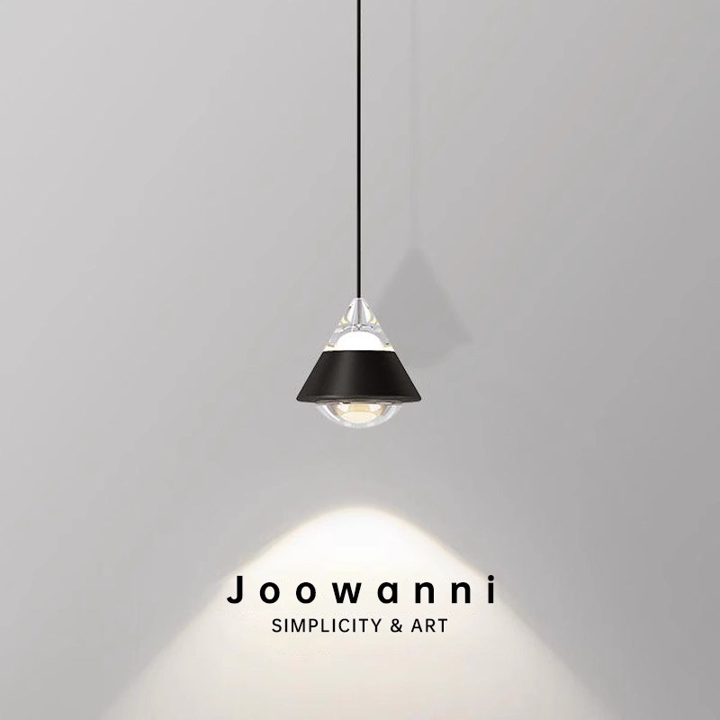 极简卧室床头小吊灯创意圆锥形自由升降客厅沙发背景墙吧台氛围灯