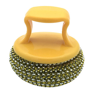 不伤锅清洁球钢丝球带手柄锅刷家用长柄刷子带把塑钢洗碗神器新款