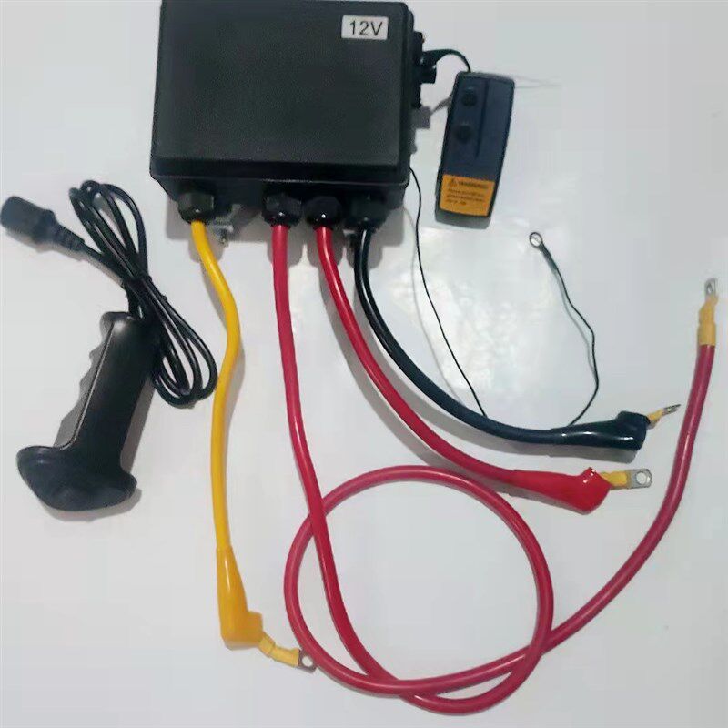 车载吊机12V24V电动绞盘手柄开关无线遥控继电器配件卷扬控制盒